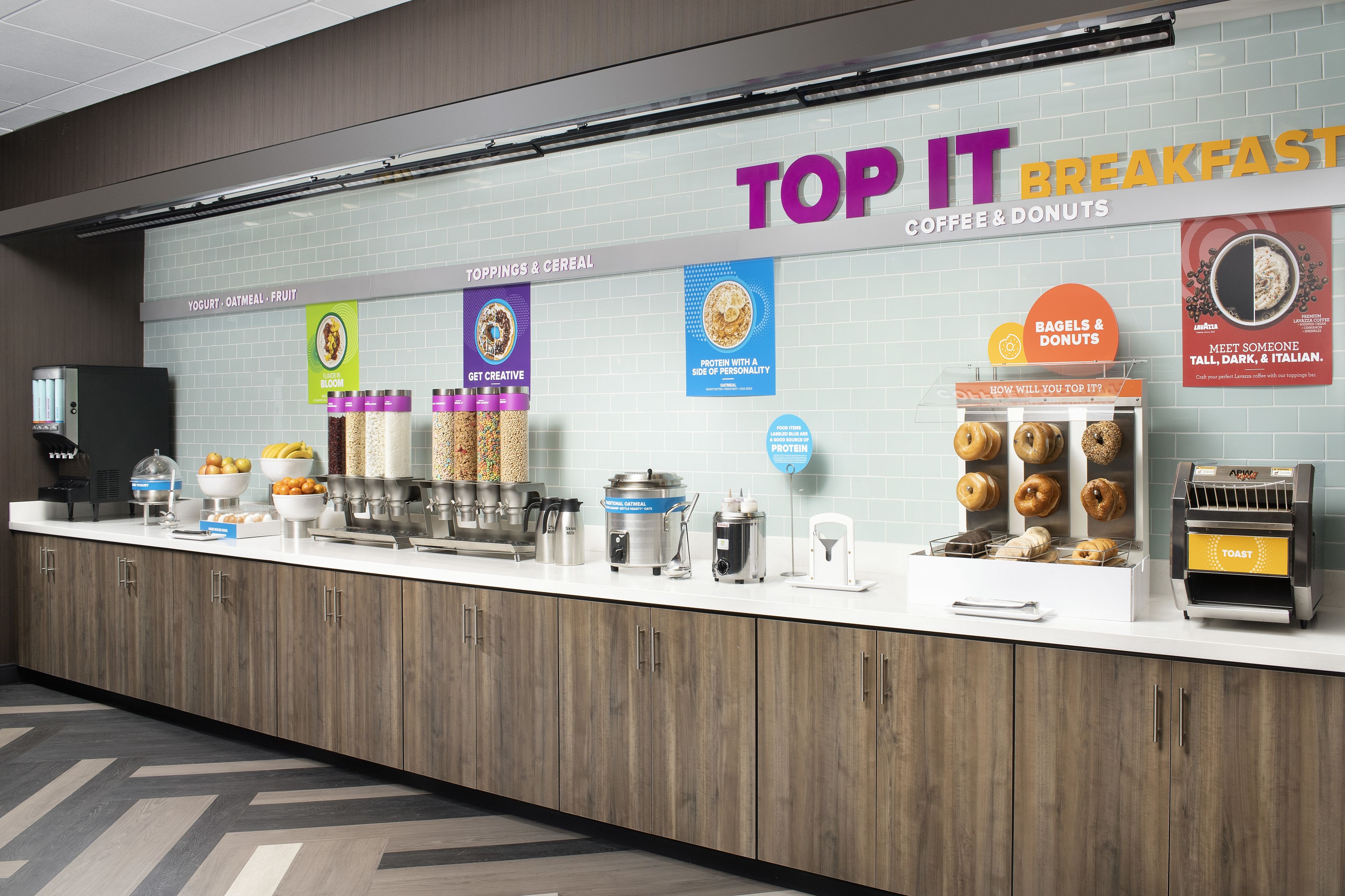 Free daily buffet breakfast