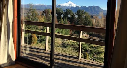 Cabañas en Pucon con vista cordillera