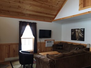 TV, fireplace, DVD player