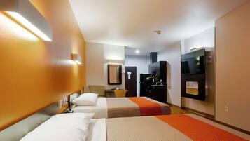 Desk, free WiFi, bed sheets