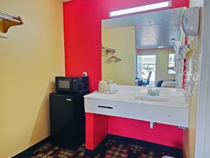 Free toiletries, hair dryer, towels
