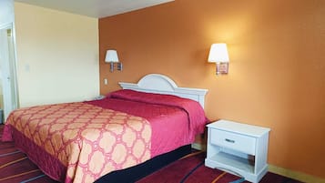 Desk, free WiFi, bed sheets