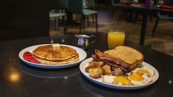 Daily cooked-to-order breakfast for a fee