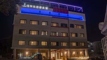 Front of property – evening/night