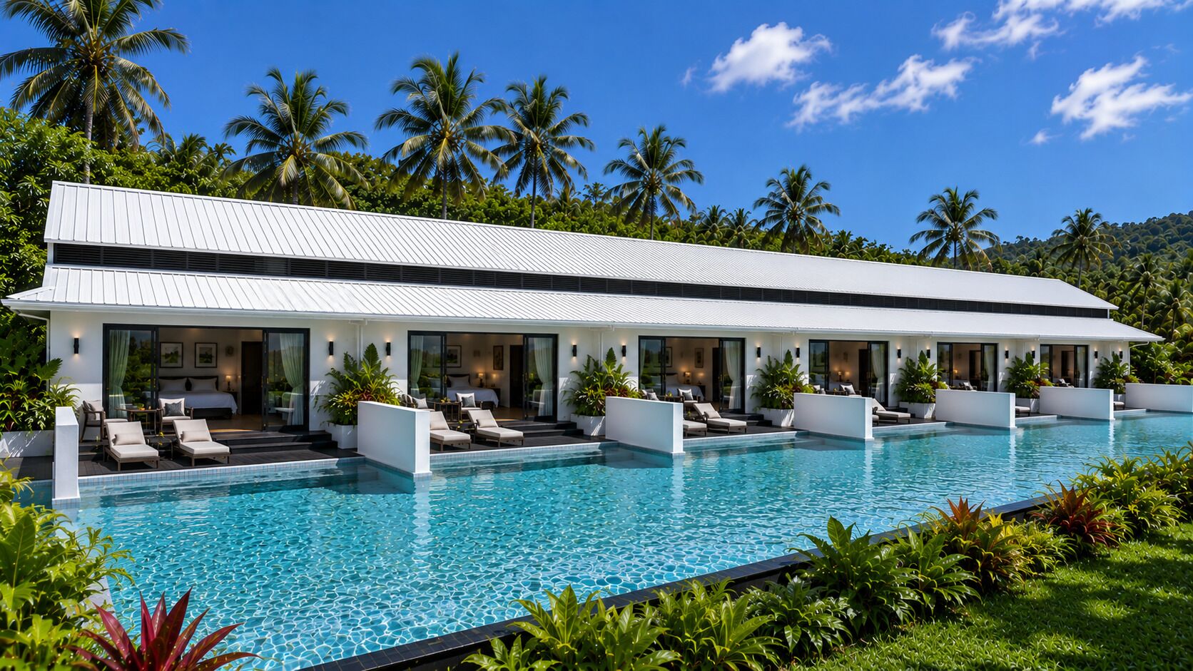 Villa, Pool View | 1 bedroom, premium bedding, pillow-top beds, minibar