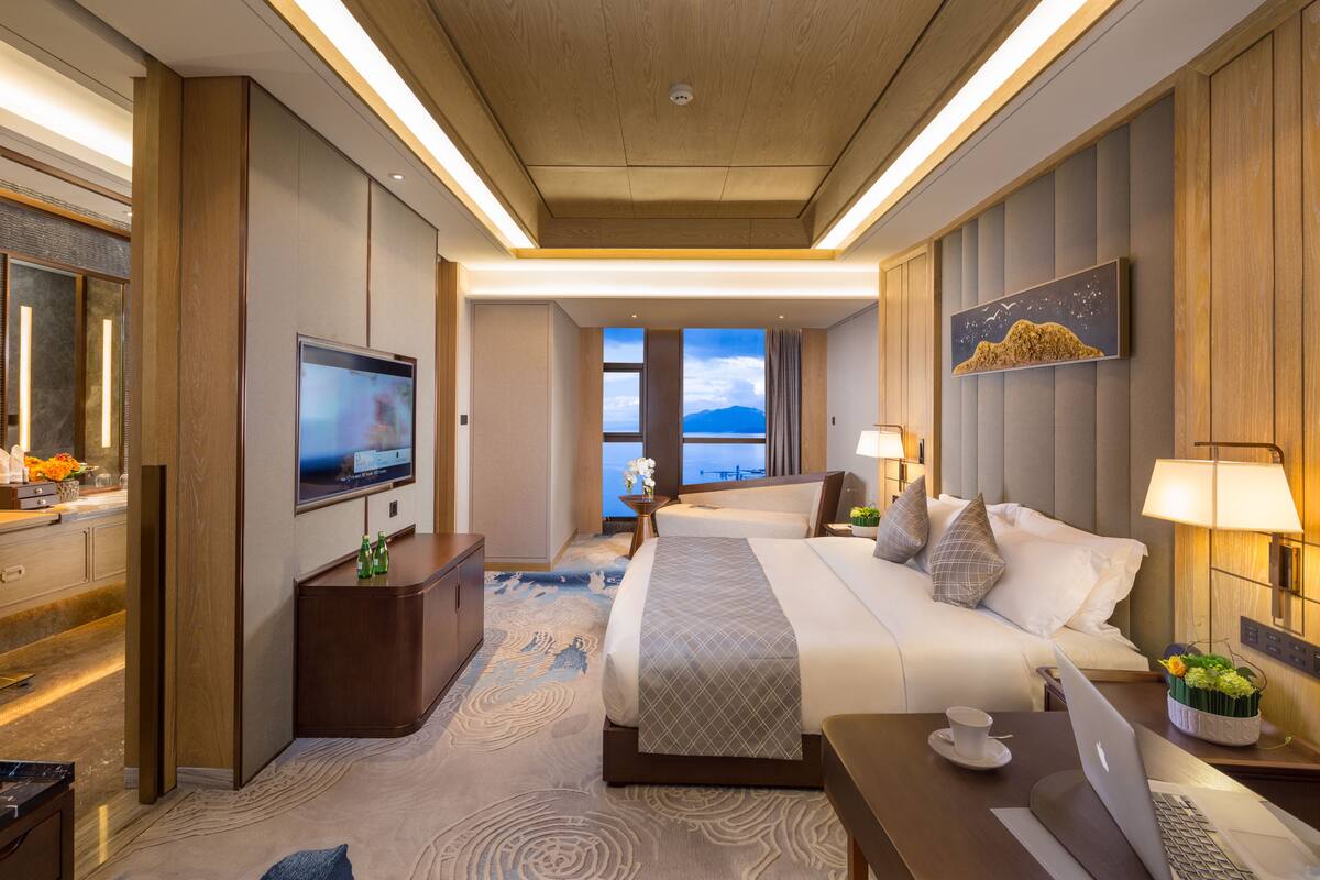 Executive-Einzelzimmer, Meerblick | 1 Schlafzimmer, hochwertige Bettwaren, Minibar, Zimmersafe