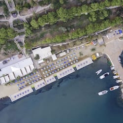 Private beach, sun-loungers, beach umbrellas, 2 beach bars