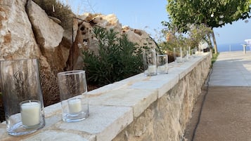 Outdoor wedding area