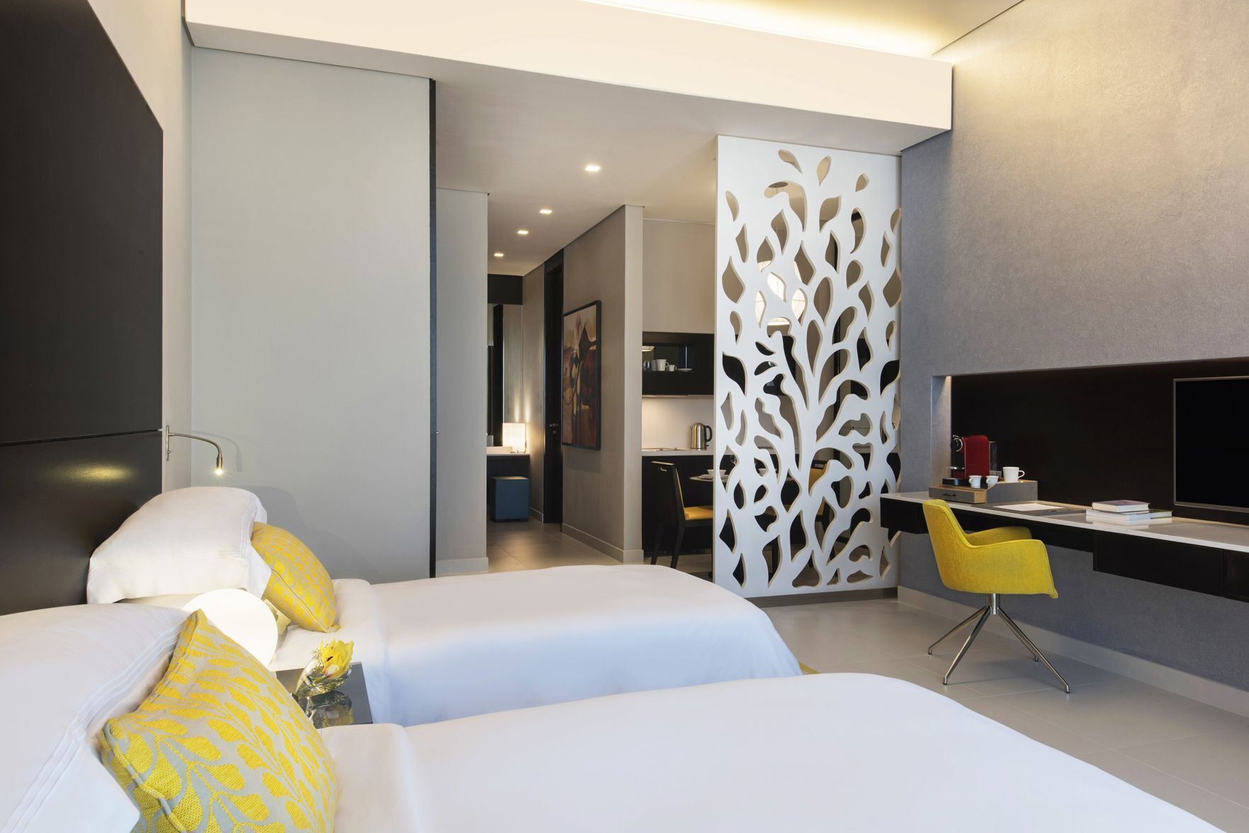 1 chambre, coffres-forts dans les chambres, bureau