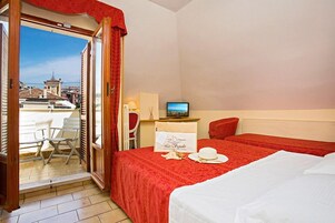 Ropa de cama de alta calidad y minibar 