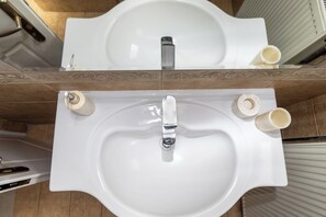 Free toiletries, hair dryer, towels, toilet paper