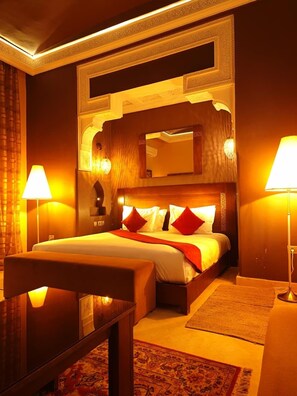 Junior Suite | Egyptian cotton sheets, premium bedding, pillowtop beds, minibar - The Bird Exclusive Guest House & Spa (Marrakech)