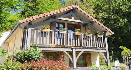 Chalet *** bord du lac barque, piscine, animaux, lits faits, jardin clos, calme