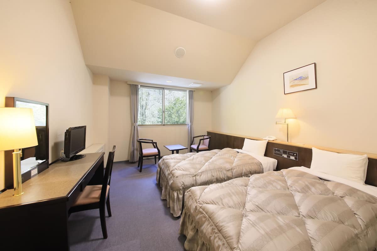 Chambre Standard avec lits jumeaux, 2 lits une place, non-fumeur, vue montagne ( Mountain View)