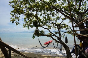 Uitzicht vanuit accommodatie