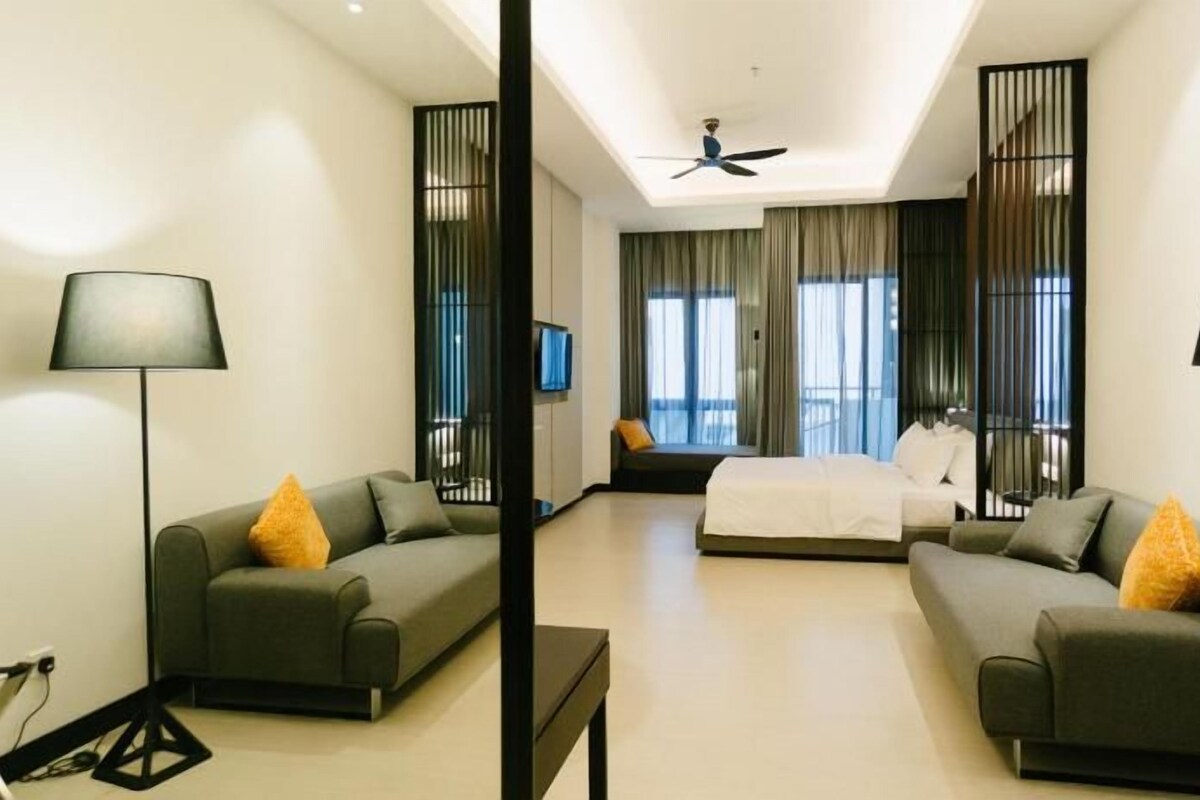 In-room safe, desk, iron/ironing board, WiFi (free)