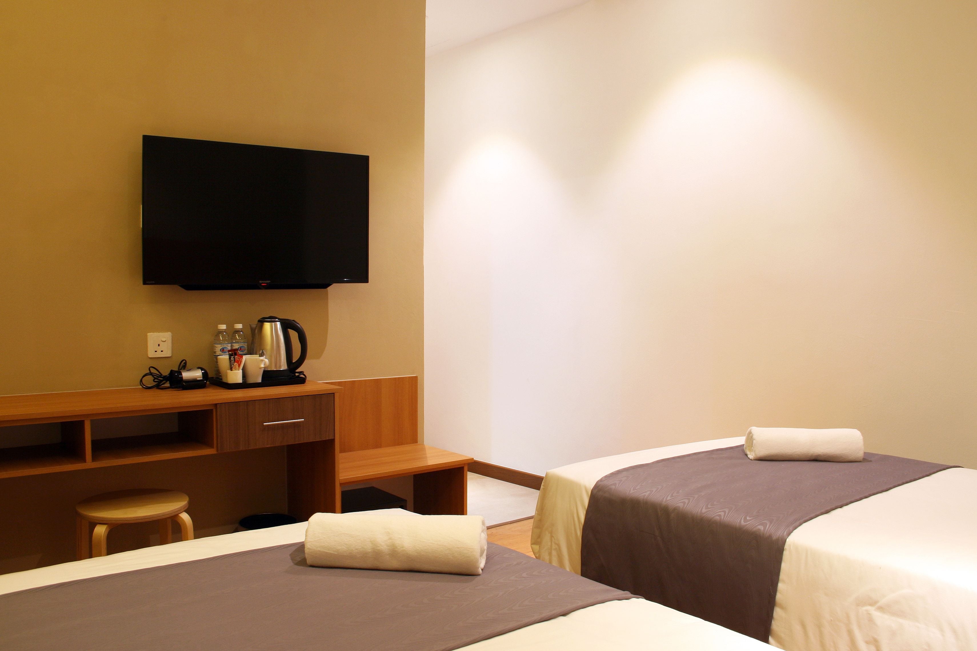 superior twin room, 2 single beds, no windows | in-room safe, desk, soundproofing, iron/ironing board