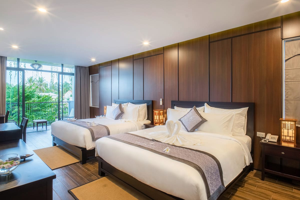 1 bilik tidur, peralatan tempat tidur premium, tilam berlapik