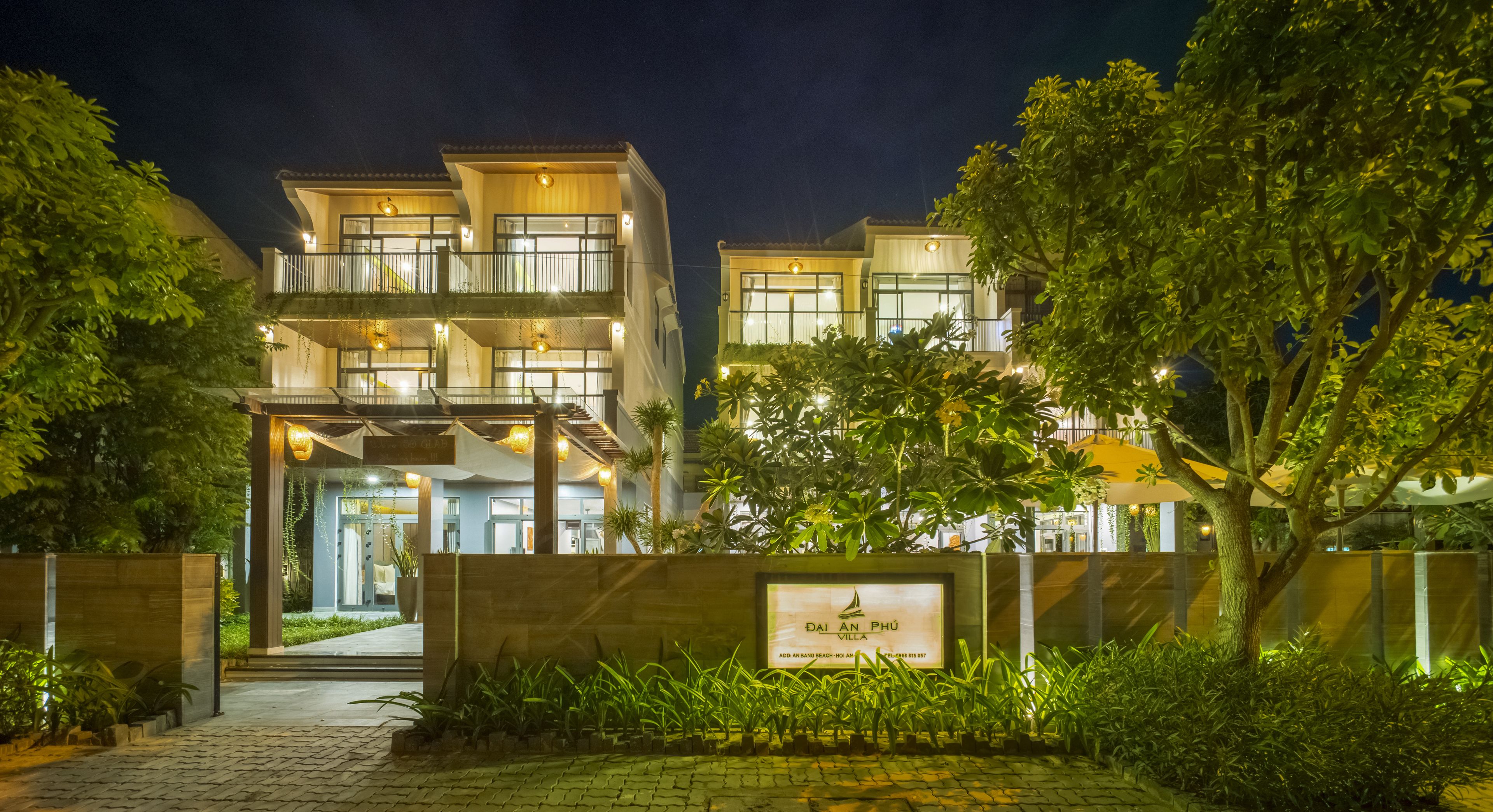 front of property – evening/night