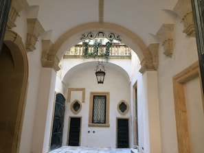 The courtyard 