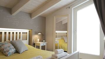 Deluxe Double Room, Terrace | Egyptian cotton sheets, premium bedding, down comforters, minibar