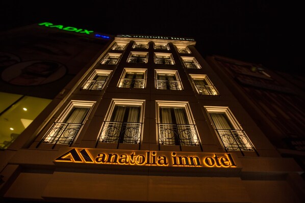 Front of property – evening/night