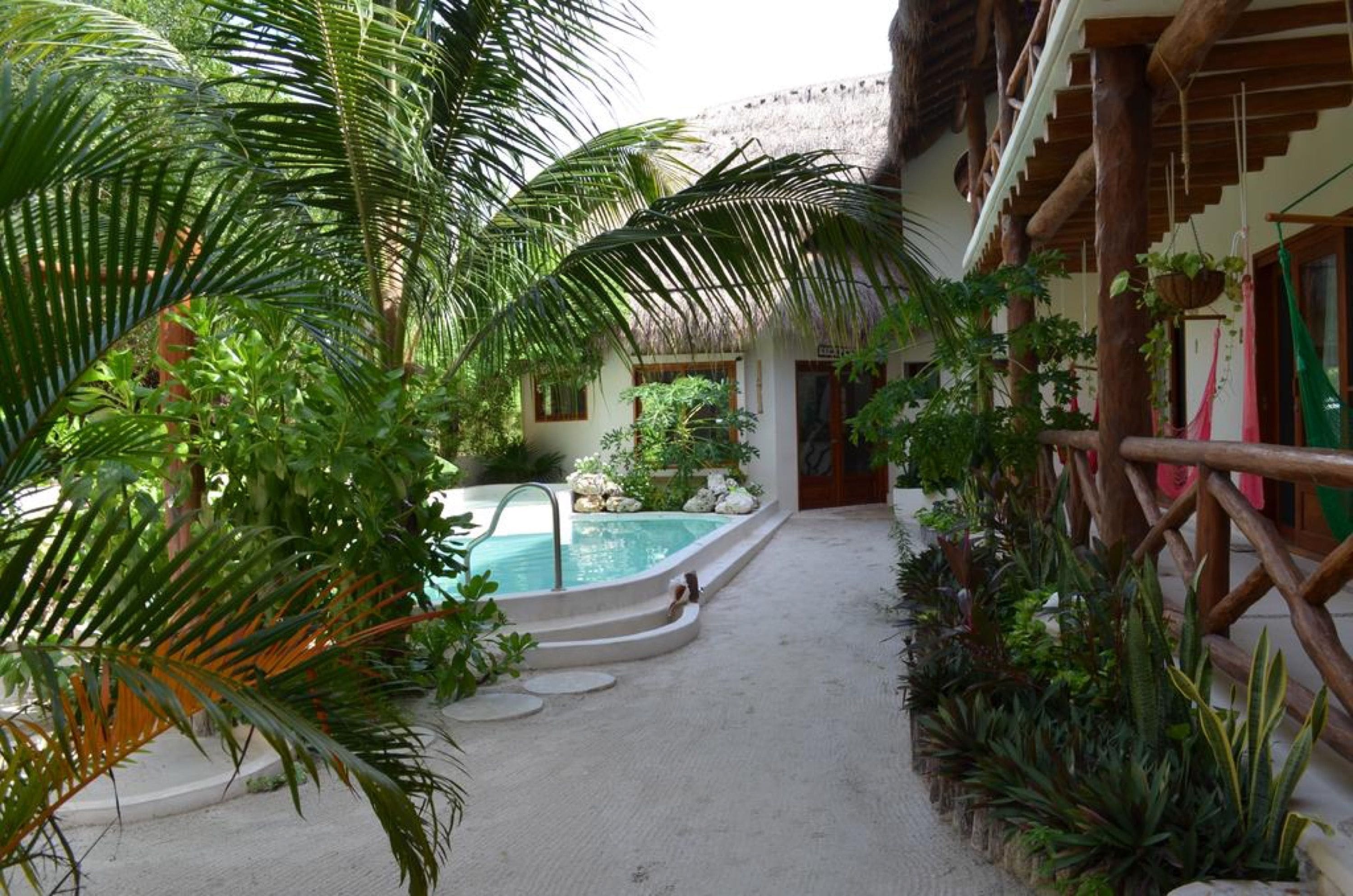 2 outdoor pools, pool loungers