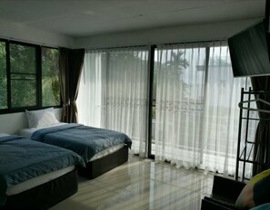 Familiekamer, Meerdere bedden, niet-roken | Verduisterende gordijnen, gratis wifi, beddengoed