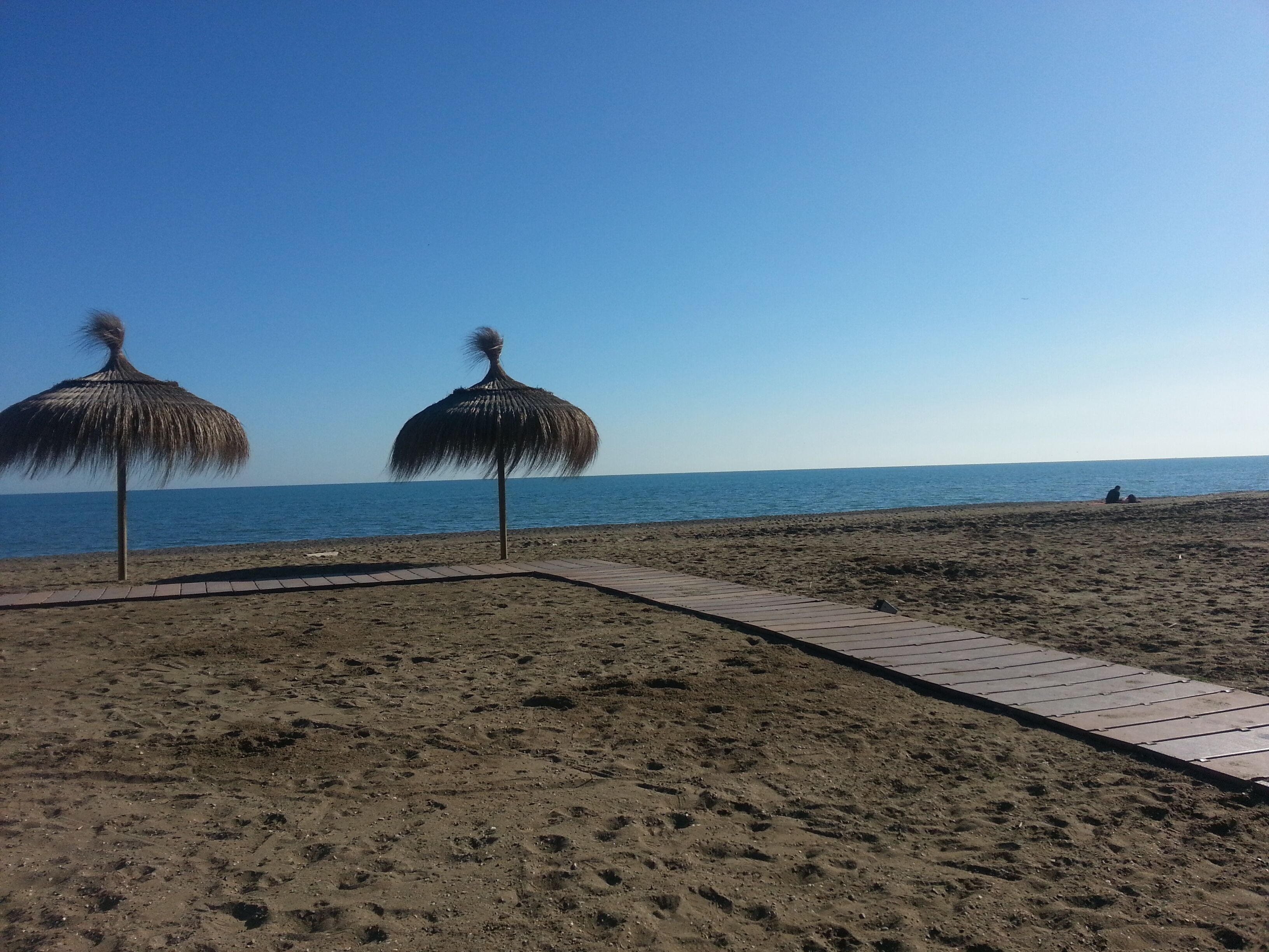 Vlak bij het strand