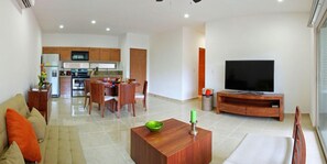 Apartment, 2 Bedrooms | Living area | Flat-screen TV
