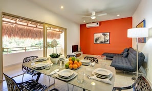 Penthouse, 2 Bedrooms | 1 bedroom, desk, iron/ironing board, free WiFi