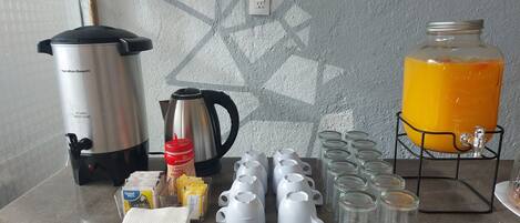 Free continental breakfast on weekends