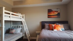 2 bedrooms, iron/ironing board, travel crib, WiFi