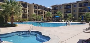 A heated pool