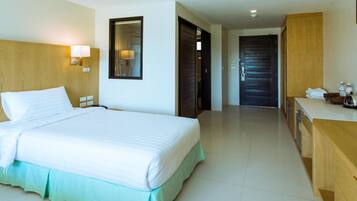 Superior Room with Balcony | In-room safe, desk, laptop workspace, soundproofing