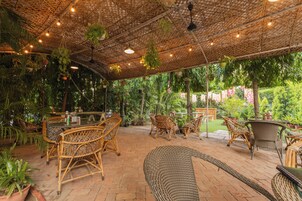 Indian cuisine, garden views 