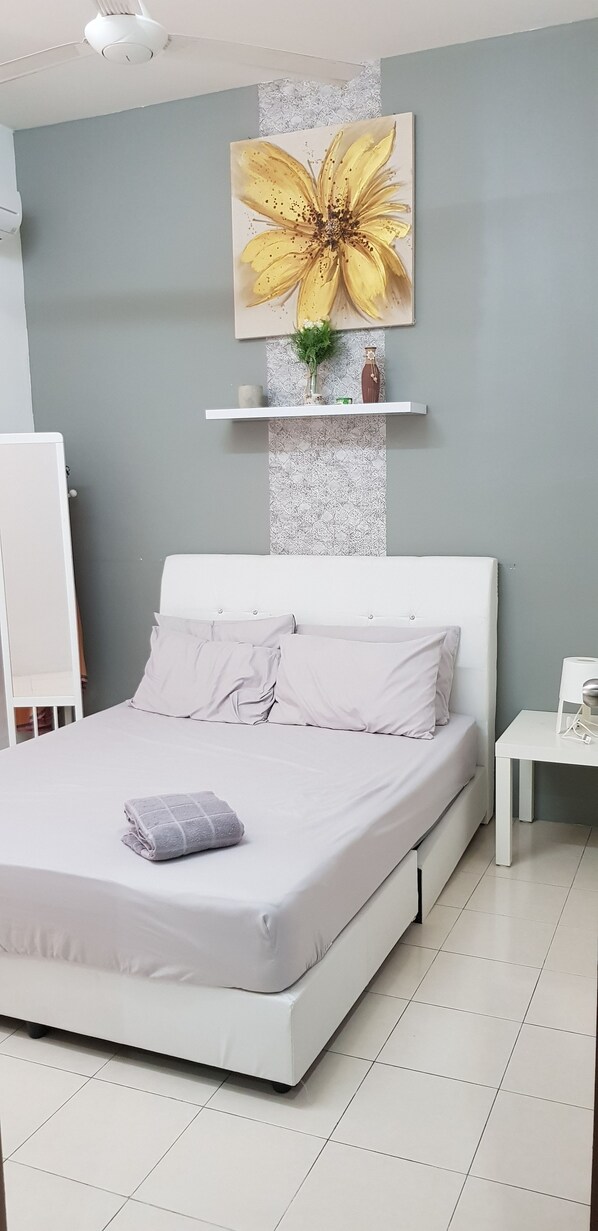 Casa família, 3 quartos | 3 quartos, roupas de cama premium, edredons de pluma