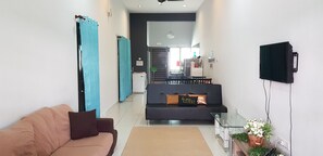 Télévision LED, cheminée, Netflix, films en première diffusion