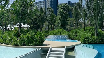 2 outdoor pools, pool umbrellas, sun loungers