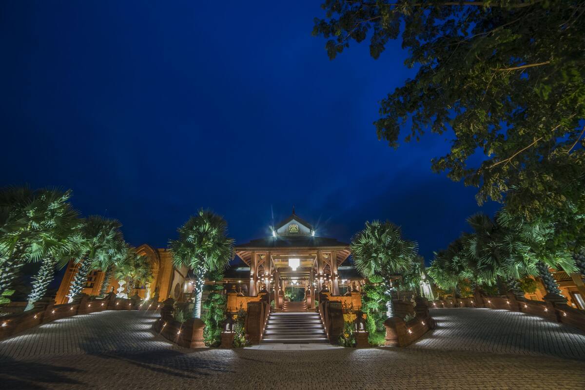 front of property – evening/night