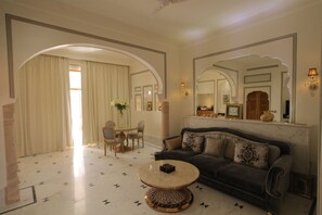 Royal Exclusive Villa | Living room | LCD TV - Buena Vista Luxury Resort (Jamwa Ramgarh)