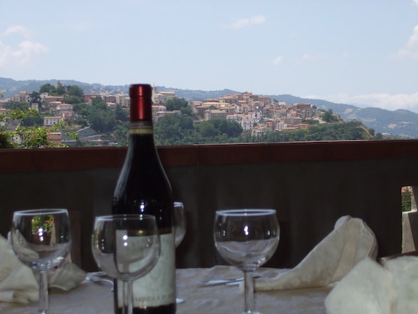 Blick von der Unterkunft