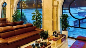 Sitteområde i lobbyen