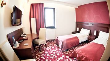 Twin Room | Premium bedding, in-room safe, desk, blackout curtains