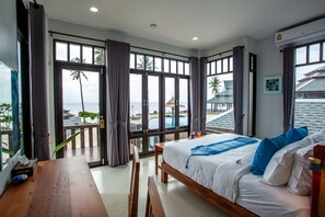 Family Villa with Sea View | Hypo-allergenic bedding, in-room safe, blackout drapes, free WiFi - Lanta Corner Resort (Ko Lanta)