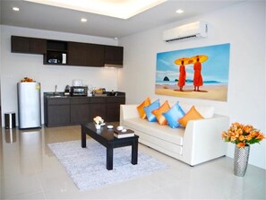 Apartment, 1 Bedroom, Sea View | Living area - Patong Bay Hill 1 bedroom Apartment (Patong)