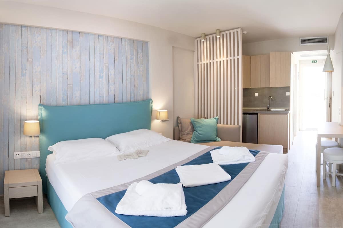 Monolocale Luxury, vista mare (2 Persons) | Biancheria da letto di alta qualità, materassi a doppio strato