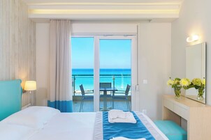 Estúdio superluxo, vista para o mar (2 Persons) | Roupas de cama premium, camas com colchões pillow-top