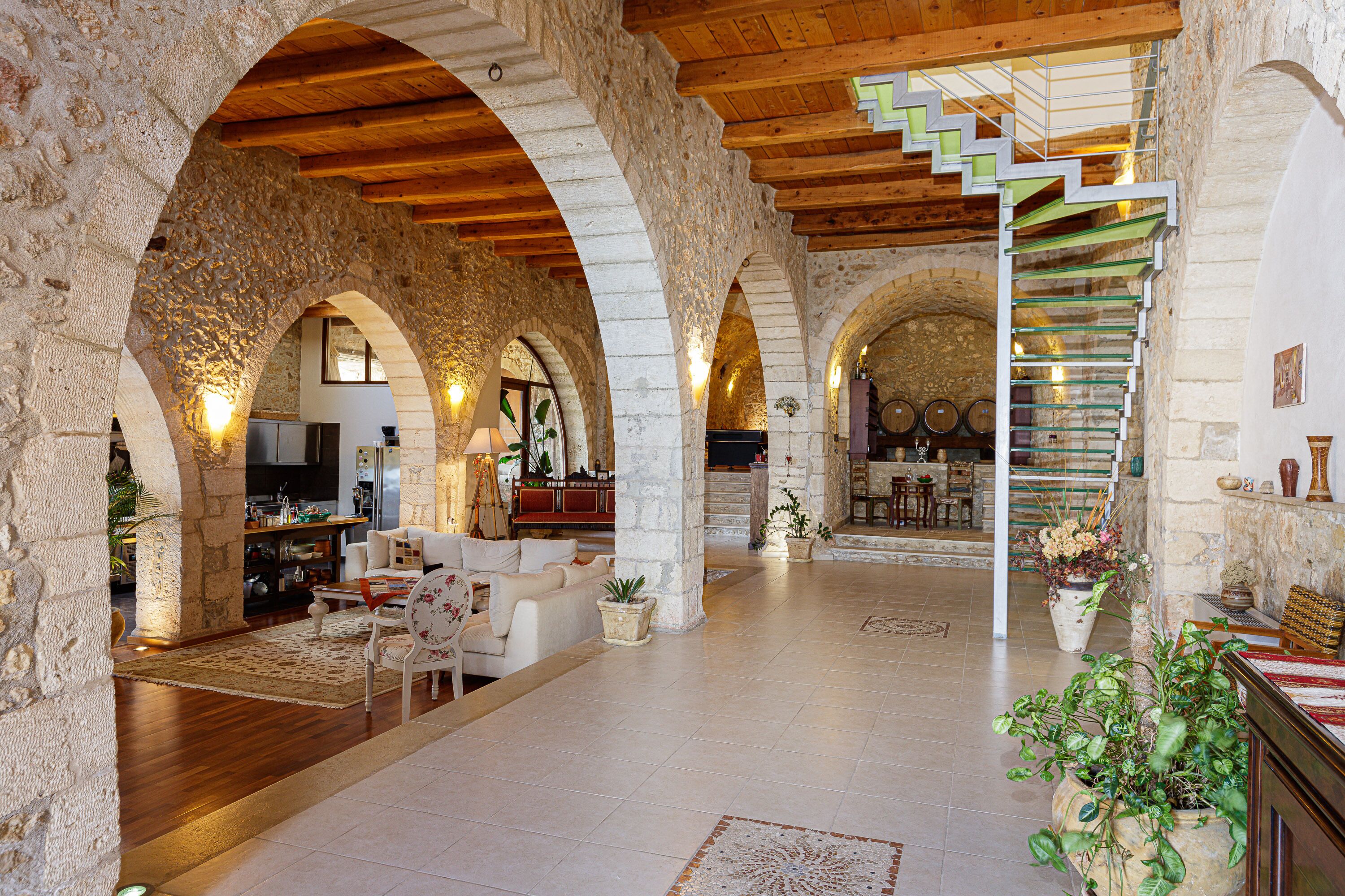 Luxury-Villa, 4 Schlafzimmer, Meerblick | Wohnbereich