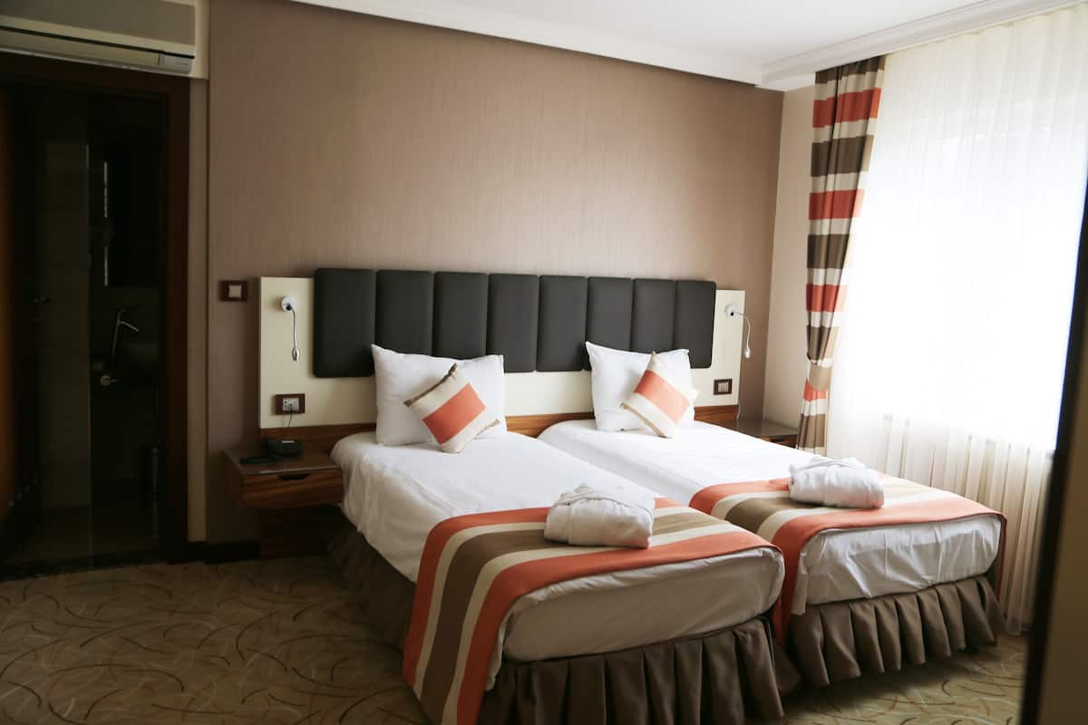 Chambre Standard avec lits jumeaux, 1 chambre, non-fumeurs | Coffres-forts dans les chambres, bureau, Wi-Fi gratuit